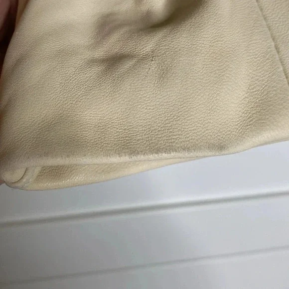 COLE HAAN Women's Jewel Neck Quilted Leather Jacket - Picture 5 of 14